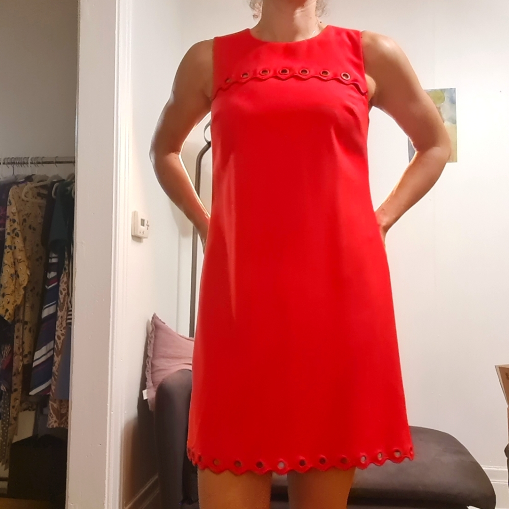 J Crew red dress